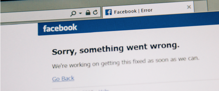 Fallas en Facebook y redes sociales